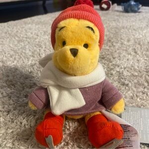 Disney Store Europe Exclusive Winnie the Pooh Ice Skating Plush